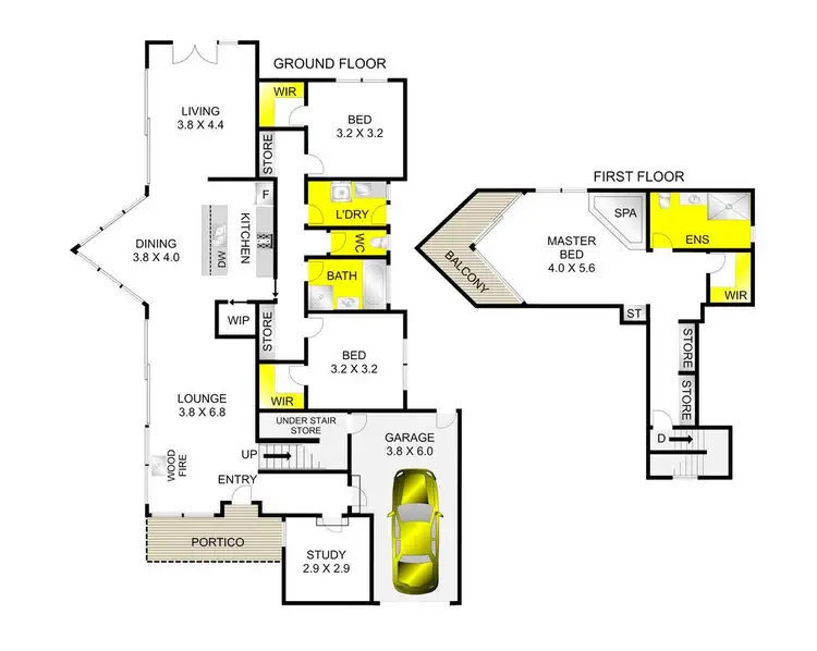 Floorplan of Homely house listing, 3B Waurn Park Court, Belmont VIC 3216