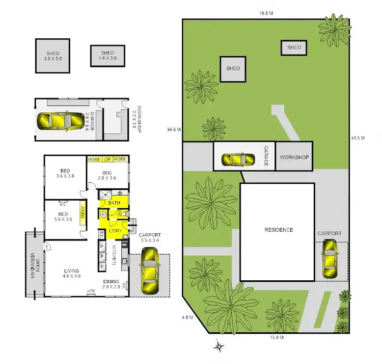 Floorplan of Homely house listing, 15 Canterbury Road East, Lara VIC 3212