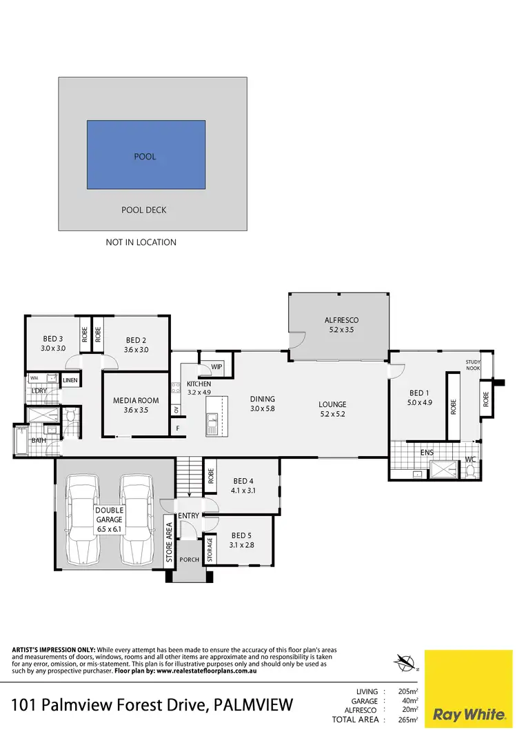 Floorplan of Homely house listing, 101 Palmview Forest Drive, Palmview QLD 4553