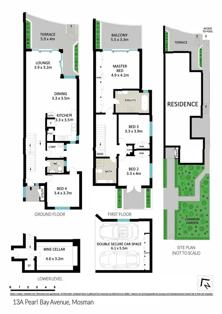 Floorplan of Homely house listing, 13A Pearl Bay Avenue, Mosman NSW 2088