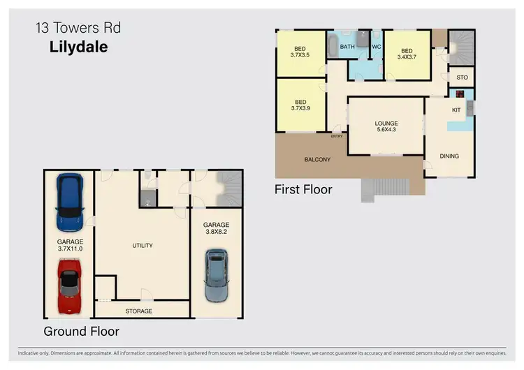 Floorplan of Homely house listing, 13 Towers Road, Lilydale VIC 3140