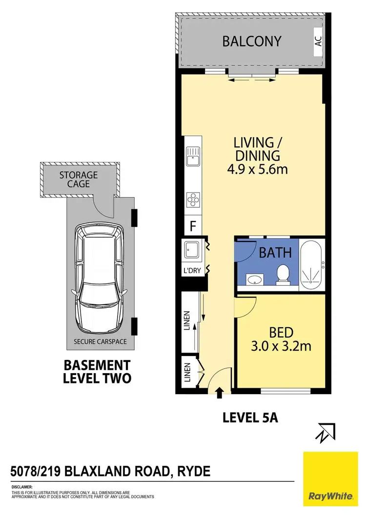 Floorplan of Homely unit listing, 5078/219 Blaxland Road, Ryde NSW 2112