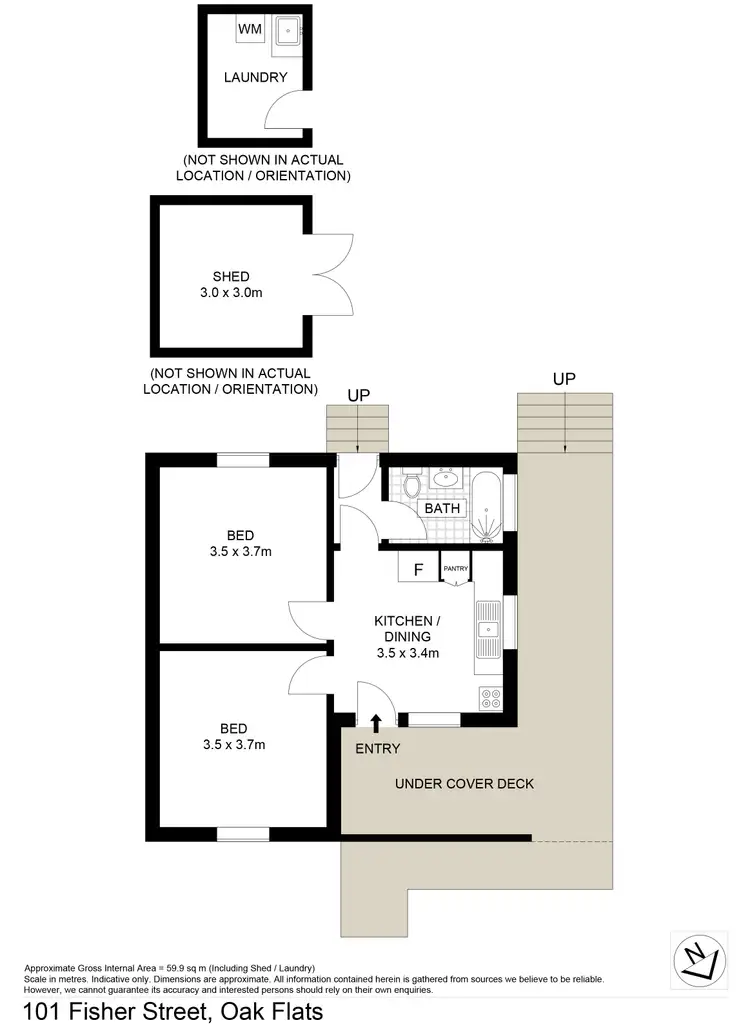 Floorplan of Homely house listing, 101 Fisher Street, Oak Flats NSW 2529