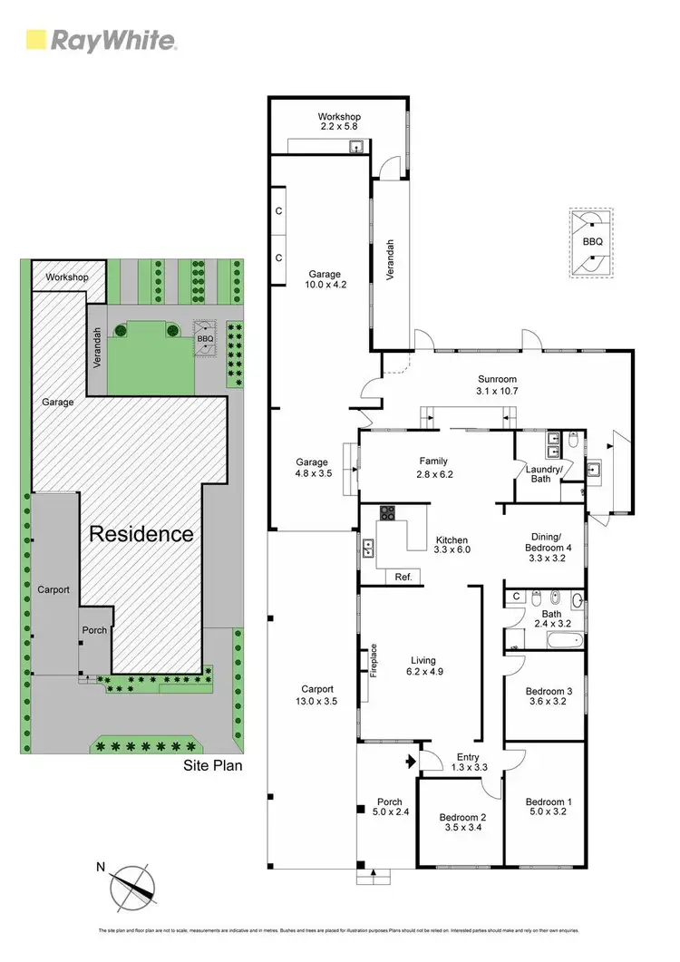 Floorplan of Homely house listing, 13 Baroda Street, Rosebud VIC 3939