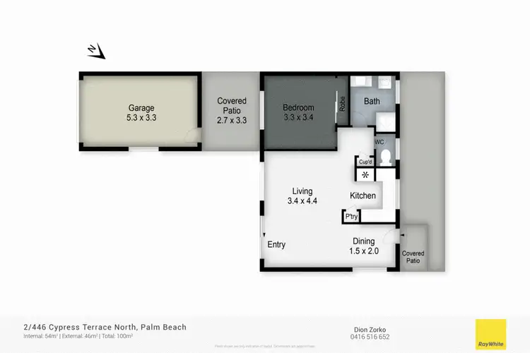 Floorplan of Homely other listing, 2/446 Cypress Terrace, Palm Beach QLD 4221