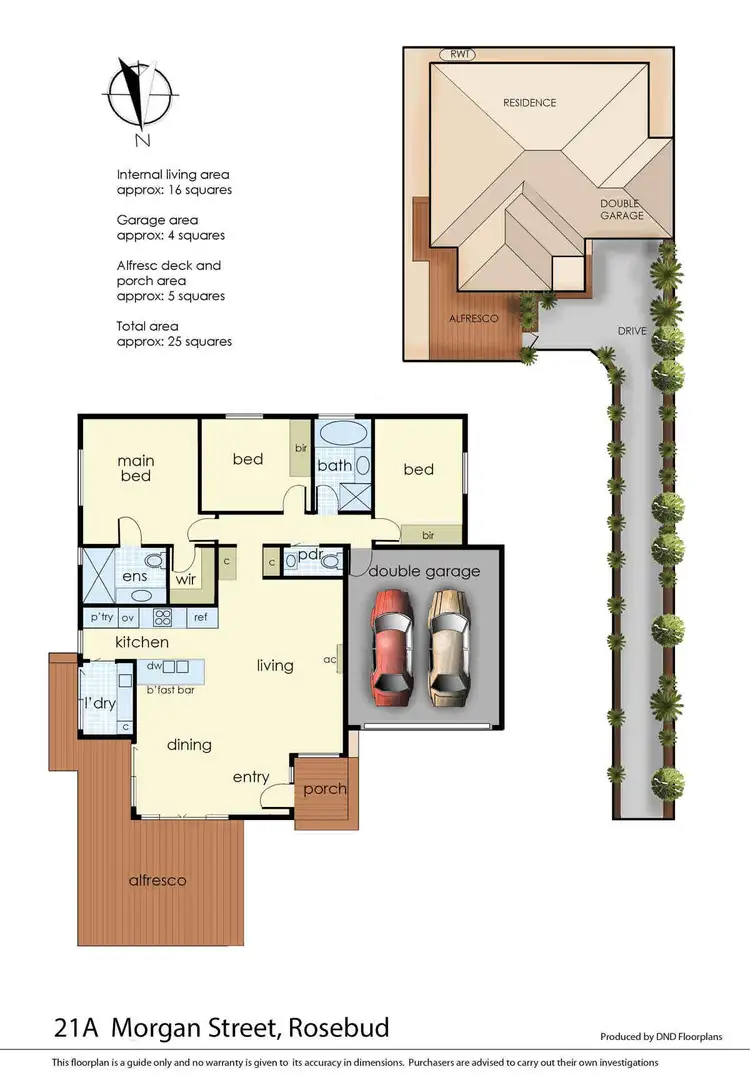 Floorplan of Homely house listing, 21A Morgan Street, Rosebud VIC 3939