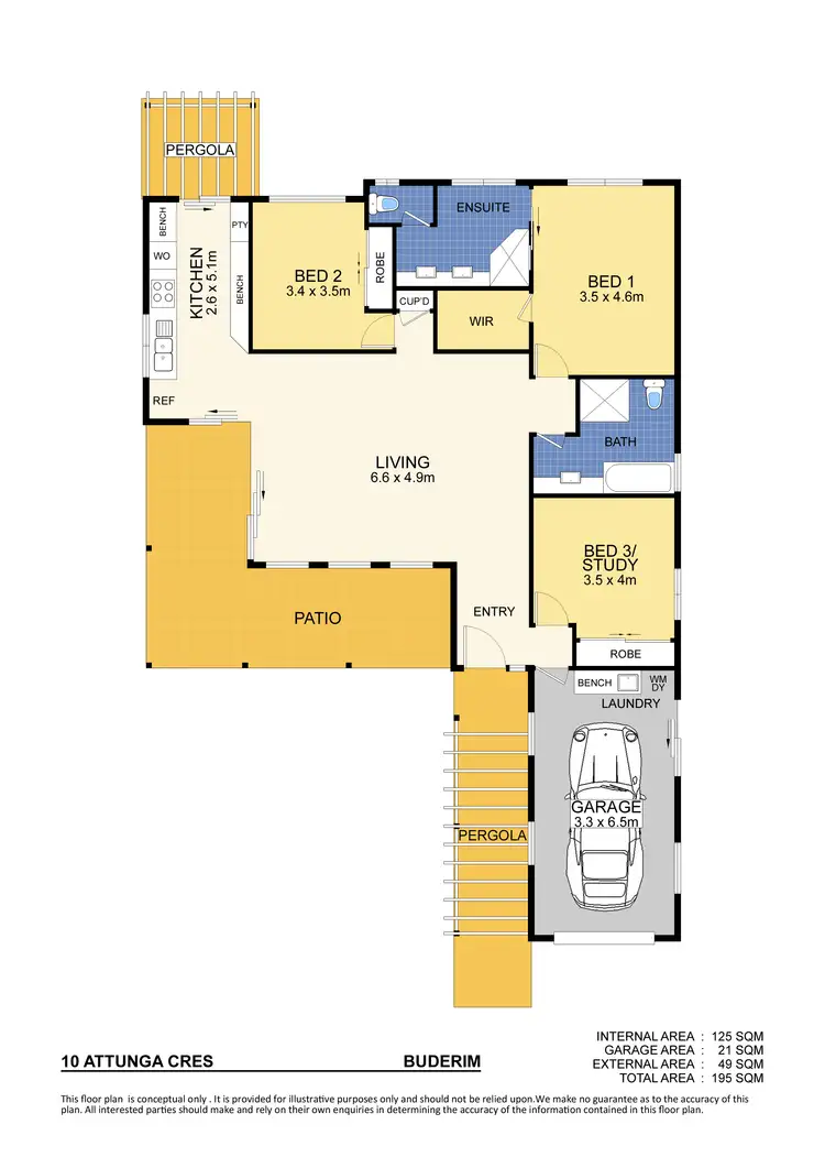 Floorplan of Homely house listing, 10 Attunga Crescent, Buderim QLD 4556