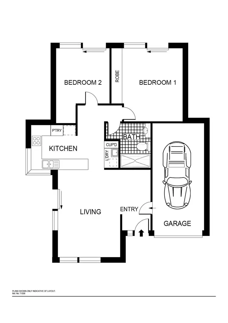 Floorplan of Homely townhouse listing, 4/11 Mathieson Crescent, Weetangera ACT 2614