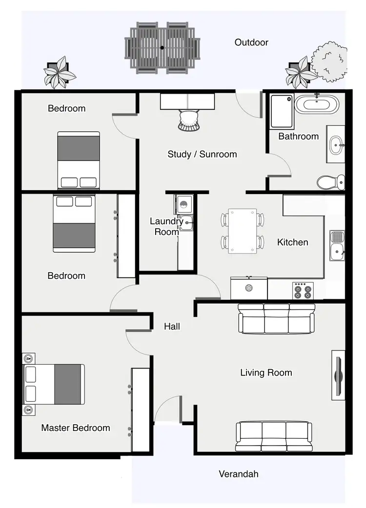 Floorplan of Homely house listing, 16 Chaffey Street, Merbein VIC 3505