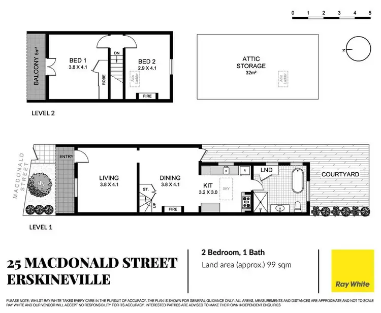 Floorplan of Homely house listing, 25 Macdonald Street, Erskineville NSW 2043