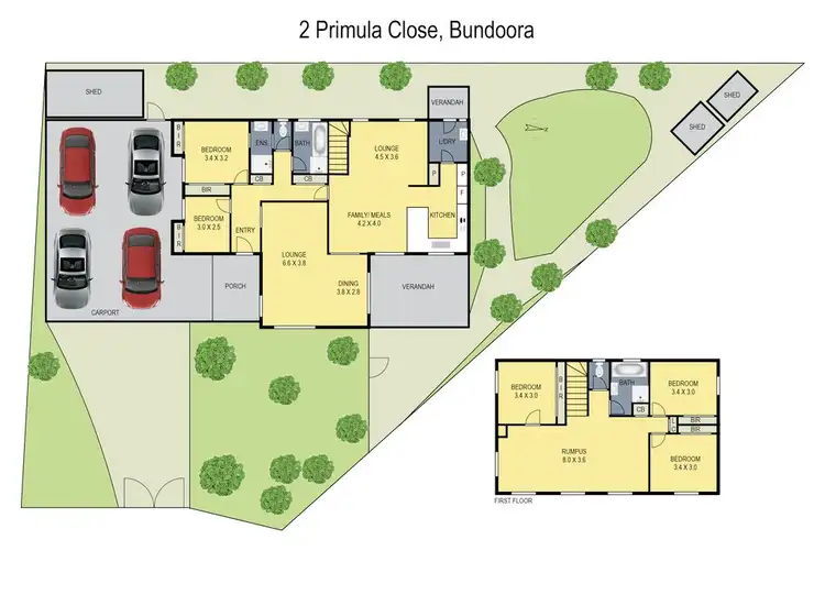 Floorplan of Homely house listing, 2 Primula Close, Bundoora VIC 3083