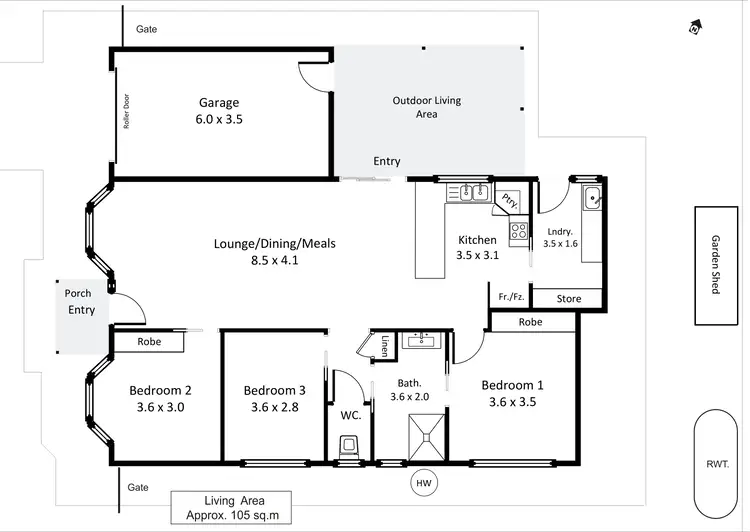 Floorplan of Homely house listing, 45 Tobruk Terrace, Loxton SA 5333