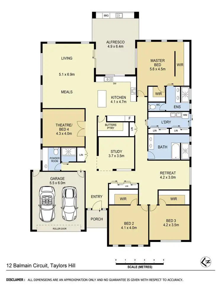 Floorplan of Homely house listing, 12 Balmain Circuit, Taylors Hill VIC 3037