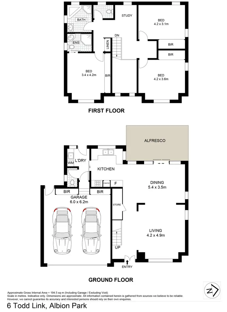 Floorplan of Homely house listing, 6 Todd Link, Albion Park NSW 2527