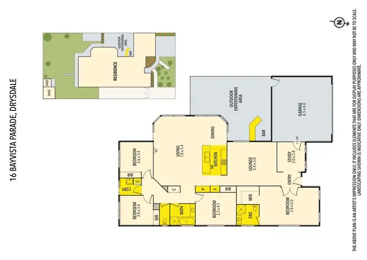 Floorplan of Homely house listing, 16 Bayvista Parade, Drysdale VIC 3222