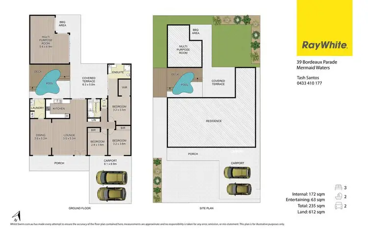 Floorplan of Homely house listing, 39 Bordeaux Parade, Mermaid Waters QLD 4218