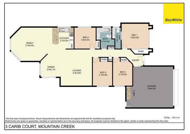 Floorplan of Homely house listing, 3 Carib Court, Mountain Creek QLD 4557