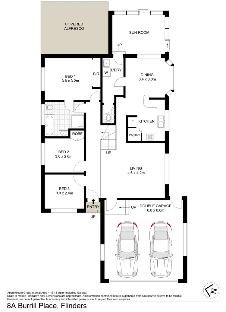 Floorplan of Homely house listing, 8A Burrill Place, Flinders NSW 2529
