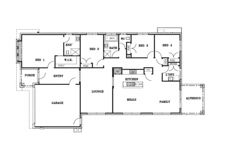 Floorplan of Homely house listing, 27 Penrose Street, Nagambie VIC 3608