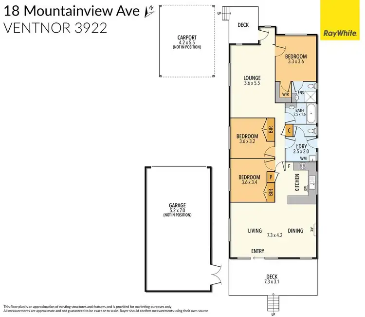 Floorplan of Homely house listing, 18 Mountainview Avenue, Ventnor VIC 3922