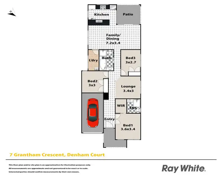 Floorplan of Homely house listing, 7 Grantham Crescent, Denham Court NSW 2565