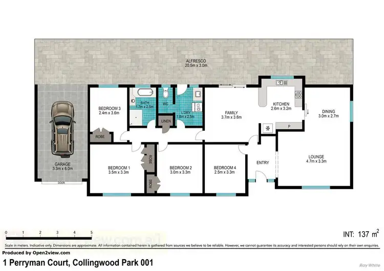 Floorplan of Homely house listing, 1 Perryman Court, Collingwood Park QLD 4301
