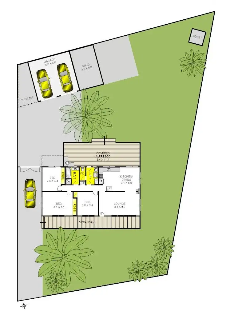 Floorplan of Homely house listing, 5 Beverley Crescent, Lara VIC 3212