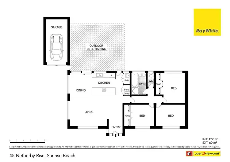 Floorplan of Homely house listing, 45 Netherby Rise, Sunrise Beach QLD 4567