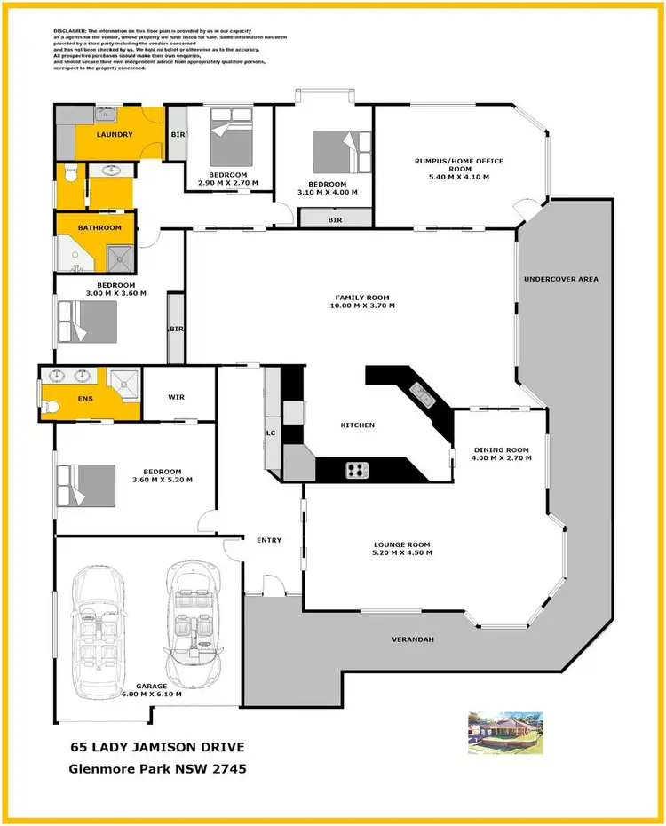 Floorplan of Homely house listing, 64 The Carriageway, Glenmore Park NSW 2745