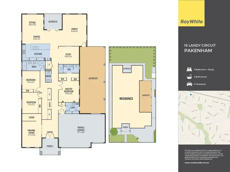 Floorplan of Homely house listing, 16 Landy Circuit, Pakenham VIC 3810