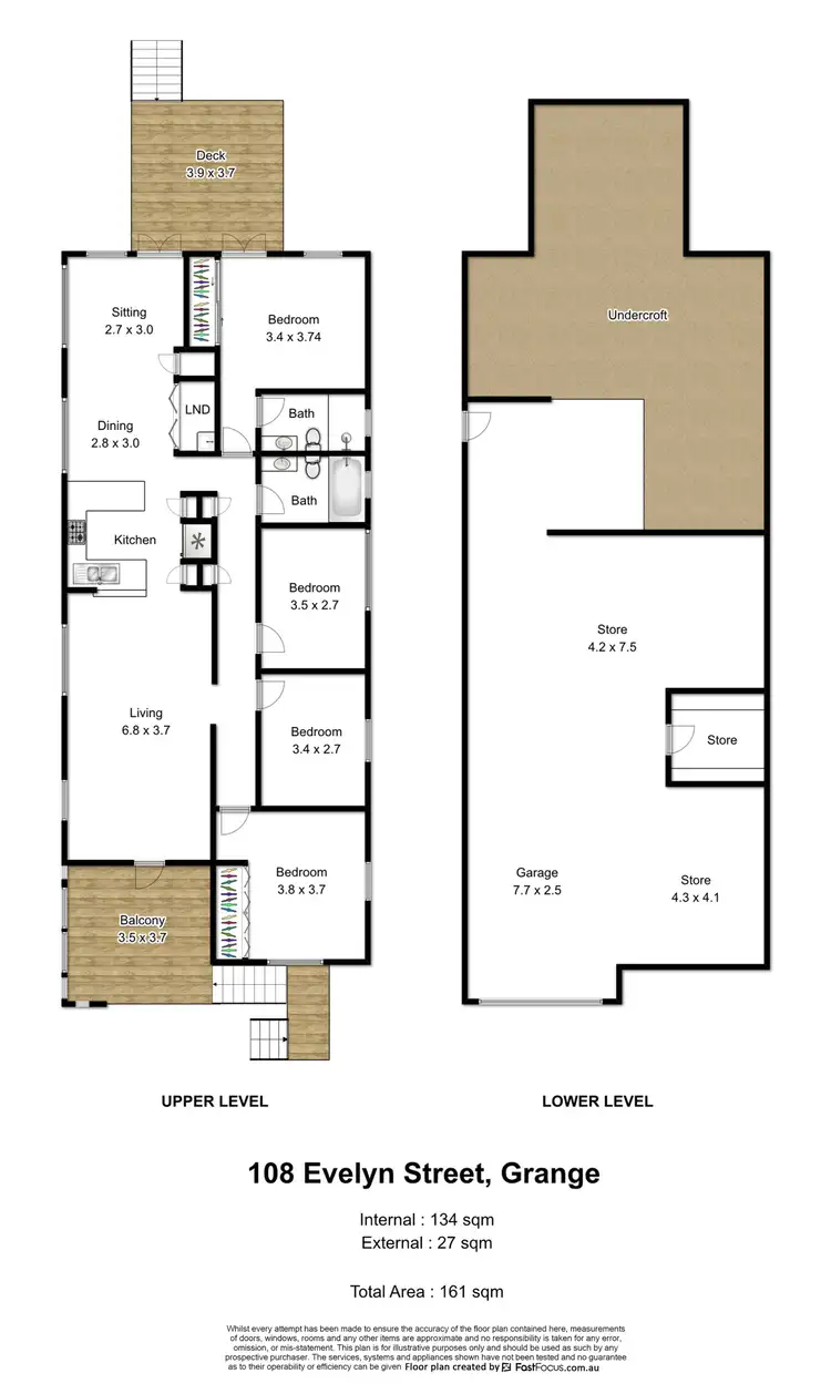 Floorplan of Homely house listing, 108 Evelyn Street, Grange QLD 4051