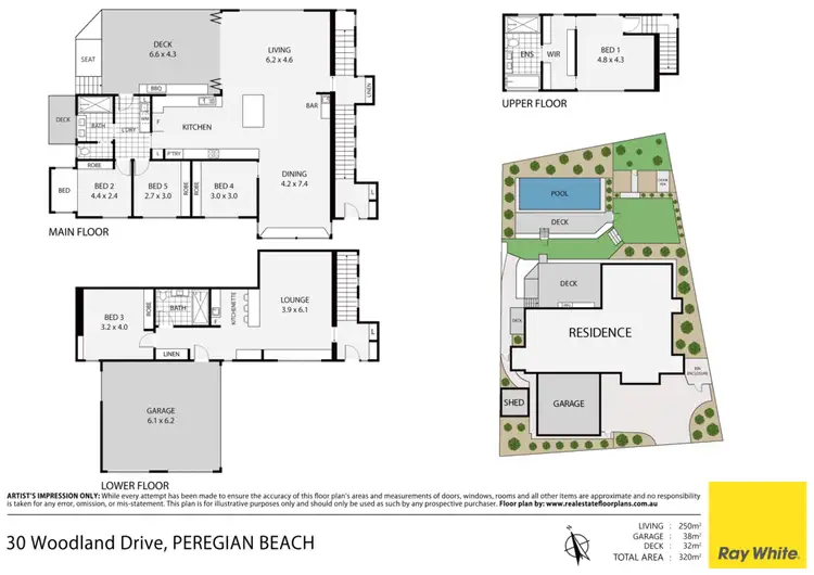 Floorplan of Homely house listing, 30 Woodland Drive, Peregian Beach QLD 4573