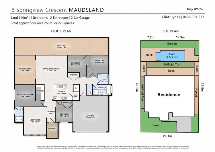 Floorplan of Homely house listing, 8 Springview Crescent, Maudsland QLD 4210