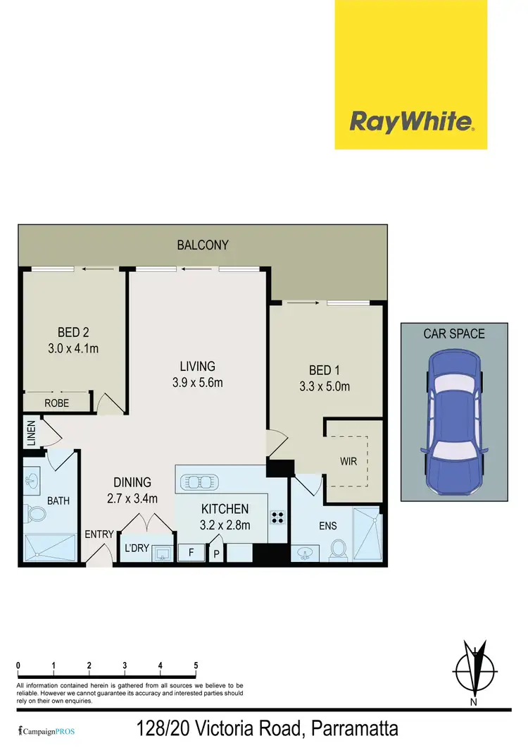 Floorplan of Homely apartment listing, 128/20 Victoria Road, Parramatta NSW 2150