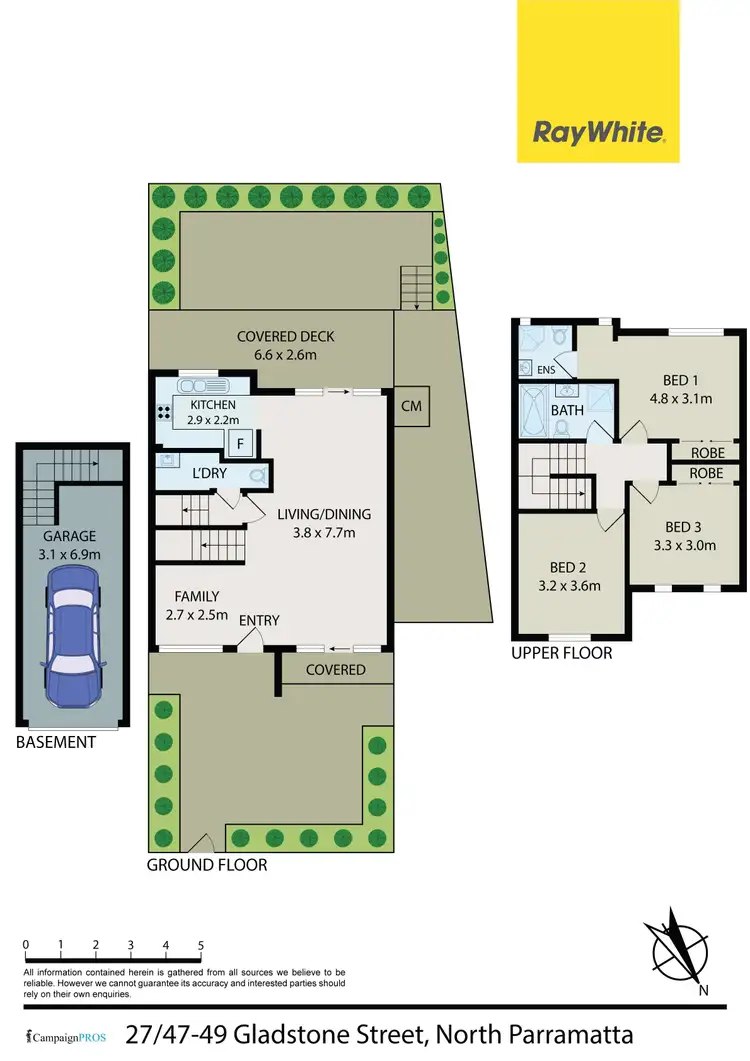 Floorplan of Homely townhouse listing, 27/47-49 Gladstone Street, North Parramatta NSW 2151