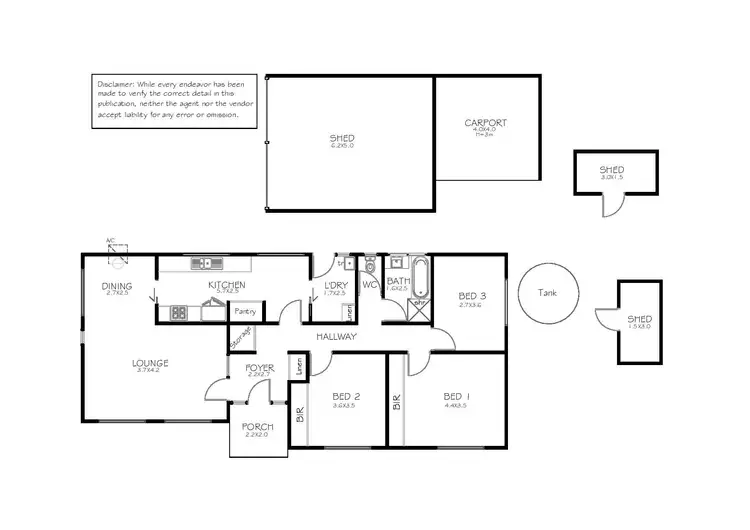 Floorplan of Homely house listing, 208 New West Road, Port Lincoln SA 5606