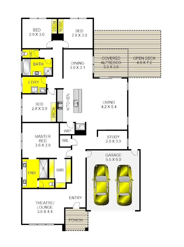 Floorplan of Homely house listing, 19 Canterbury Road West, Lara VIC 3212
