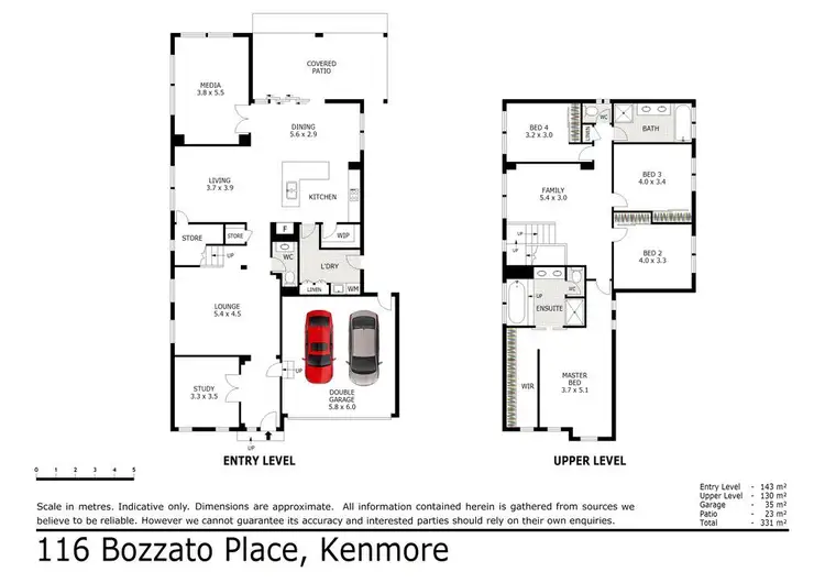 Floorplan of Homely house listing, 116 Bozzato Place, Kenmore QLD 4069