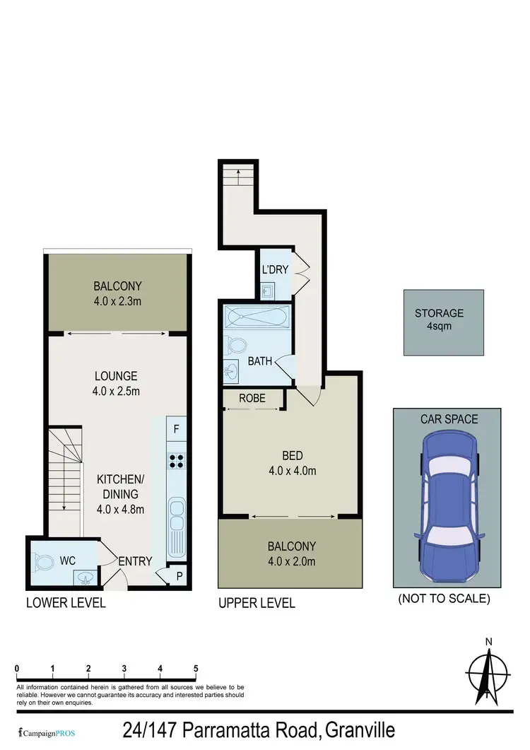 Floorplan of Homely apartment listing, 24/147 Parramatta Road, Granville NSW 2142