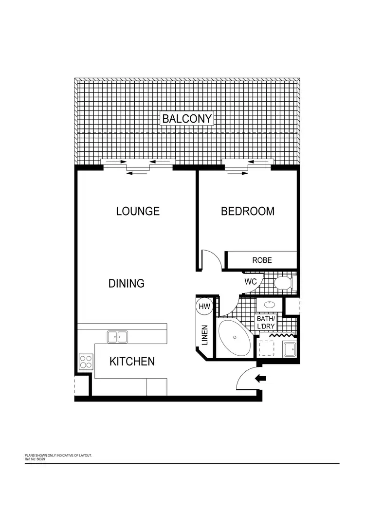 Floorplan of Homely unit listing, 2a/17 Chandler Street, Belconnen ACT 2617