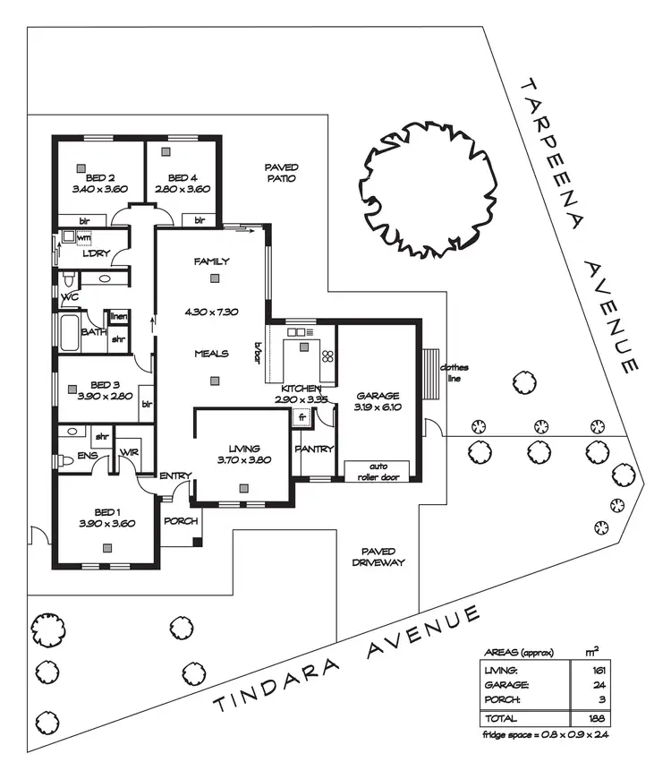 Floorplan of Homely house listing, 2C Tindara Avenue, Windsor Gardens SA 5087