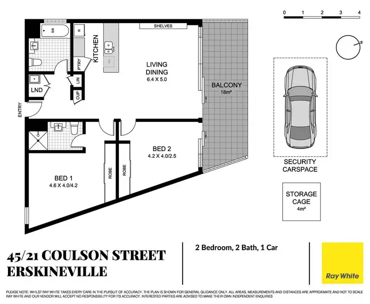 Floorplan of Homely apartment listing, 45/21-25 Coulson Street, Erskineville NSW 2043