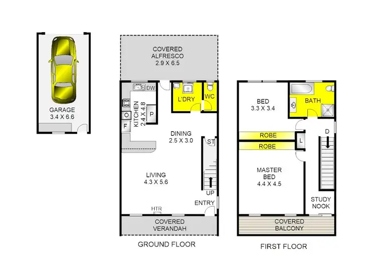 Floorplan of Homely house listing, 2/20-22 Scarlett Grove, Lara VIC 3212