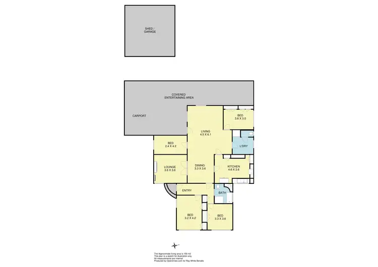Floorplan of Homely house listing, 12 Byrne Street, Benalla VIC 3672