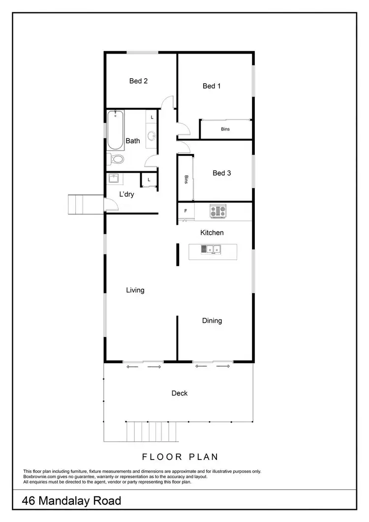 Floorplan of Homely house listing, 46 Mandalay Road, Mandalay QLD 4802