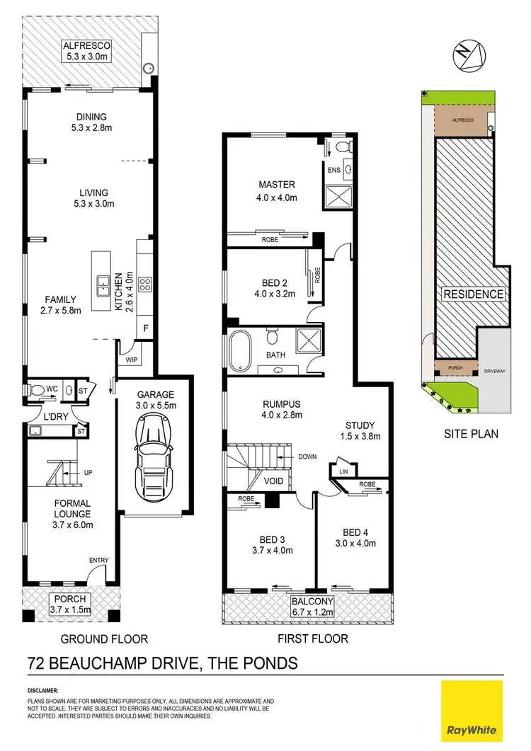 Floorplan of Homely other listing, 72 Beauchamp Drive, The Ponds NSW 2769