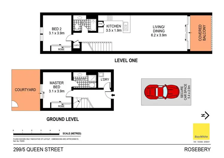 Floorplan of Homely apartment listing, 299/5 Queen Street, Rosebery NSW 2018