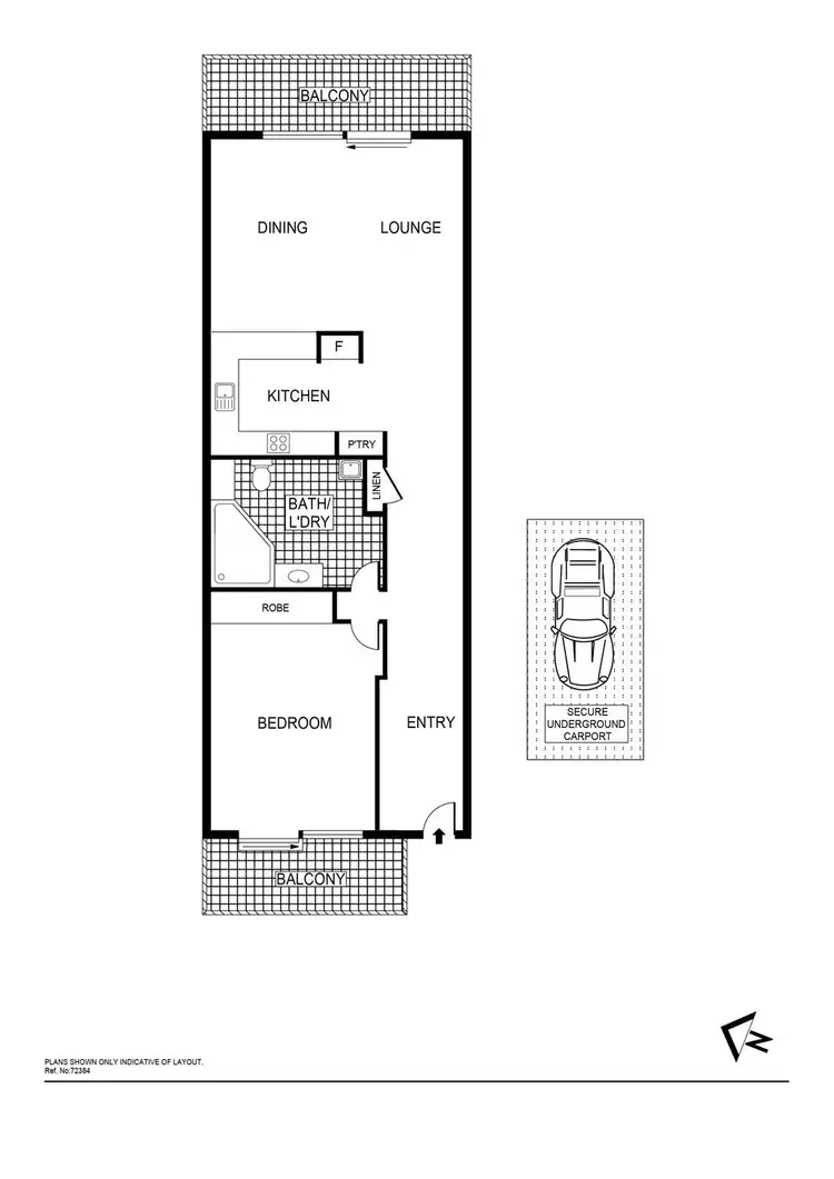 Floorplan of Homely apartment listing, 9/23 Aspinall Street, Watson ACT 2602