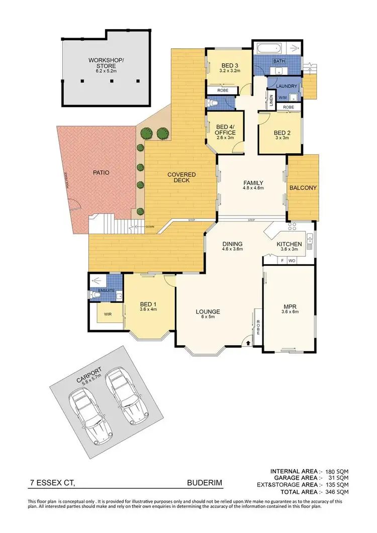 Floorplan of Homely house listing, 7 Essex Court, Buderim QLD 4556