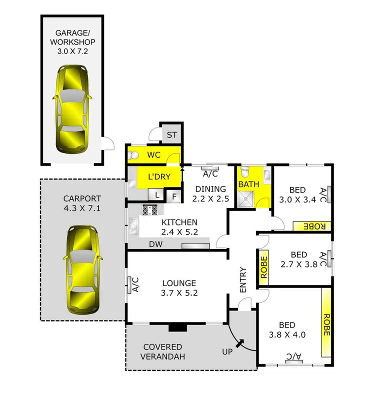 Floorplan of Homely house listing, 1 Haydn Street, Lara VIC 3212